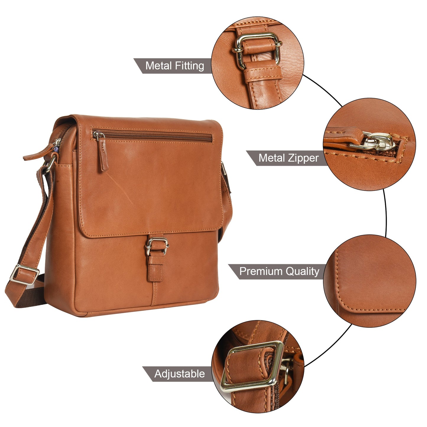 Flap-over Men's Messenger Bag | G&T