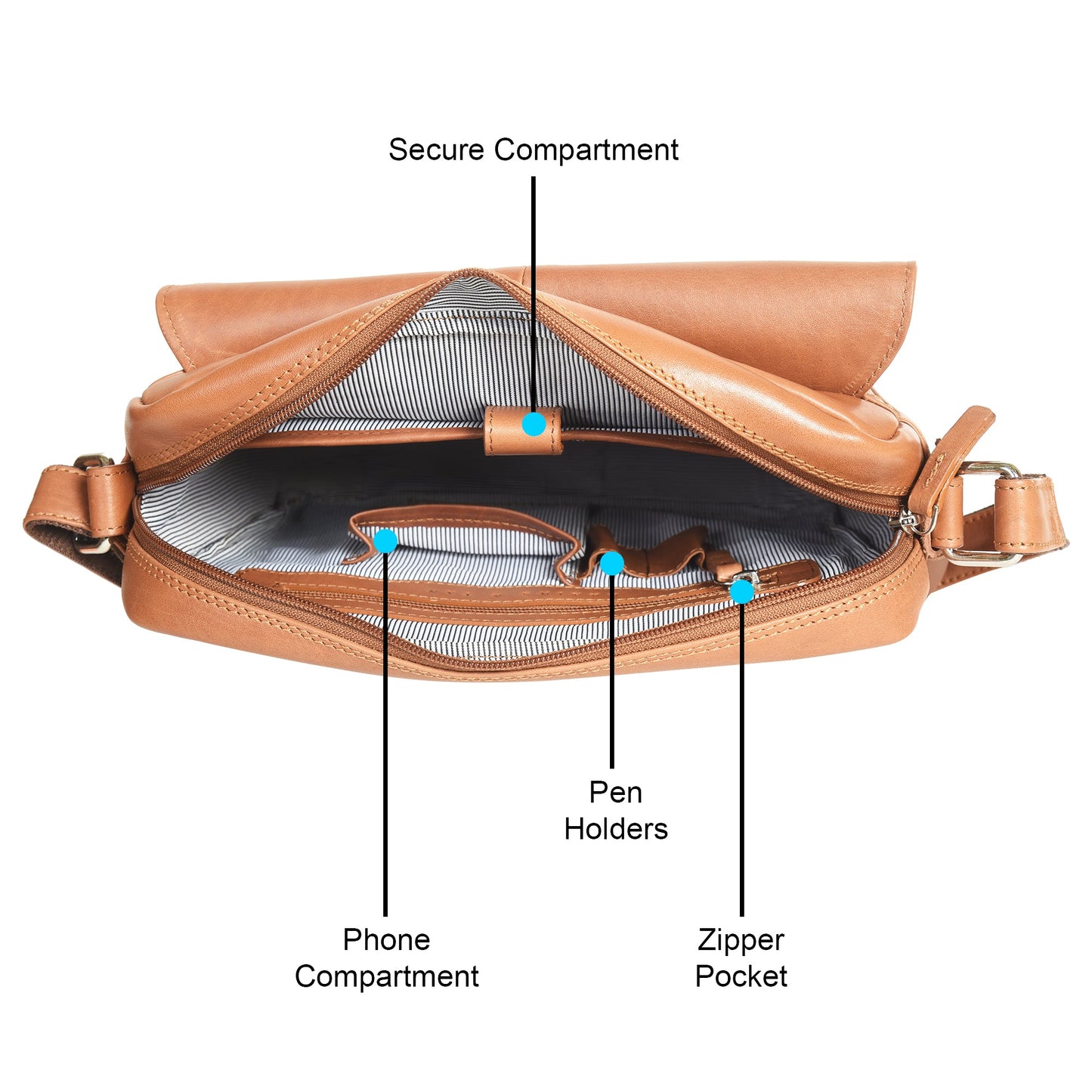 Flap-over Men's Messenger Bag | G&T