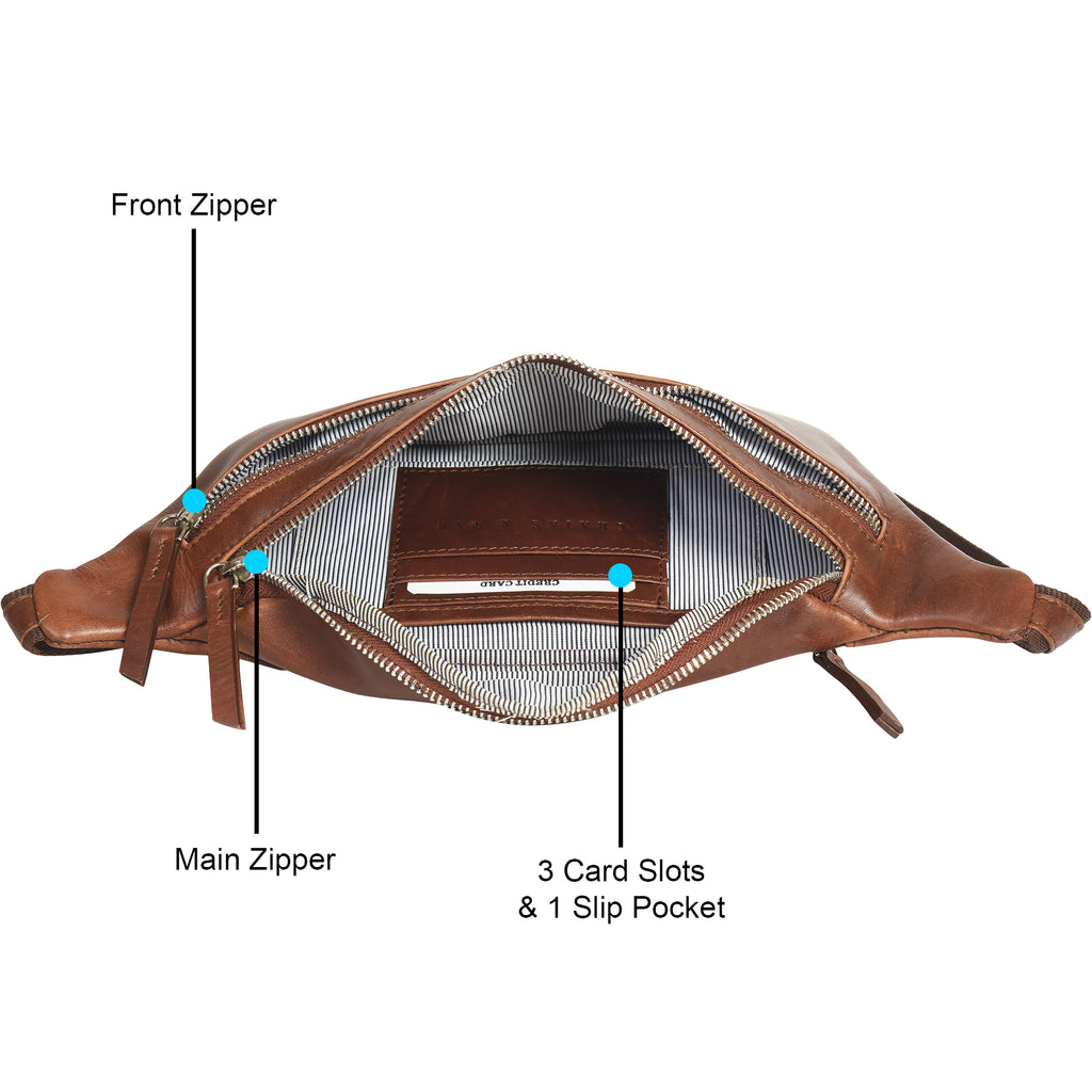 The Whitby Explorer Bum Bag | Grains & Tan
