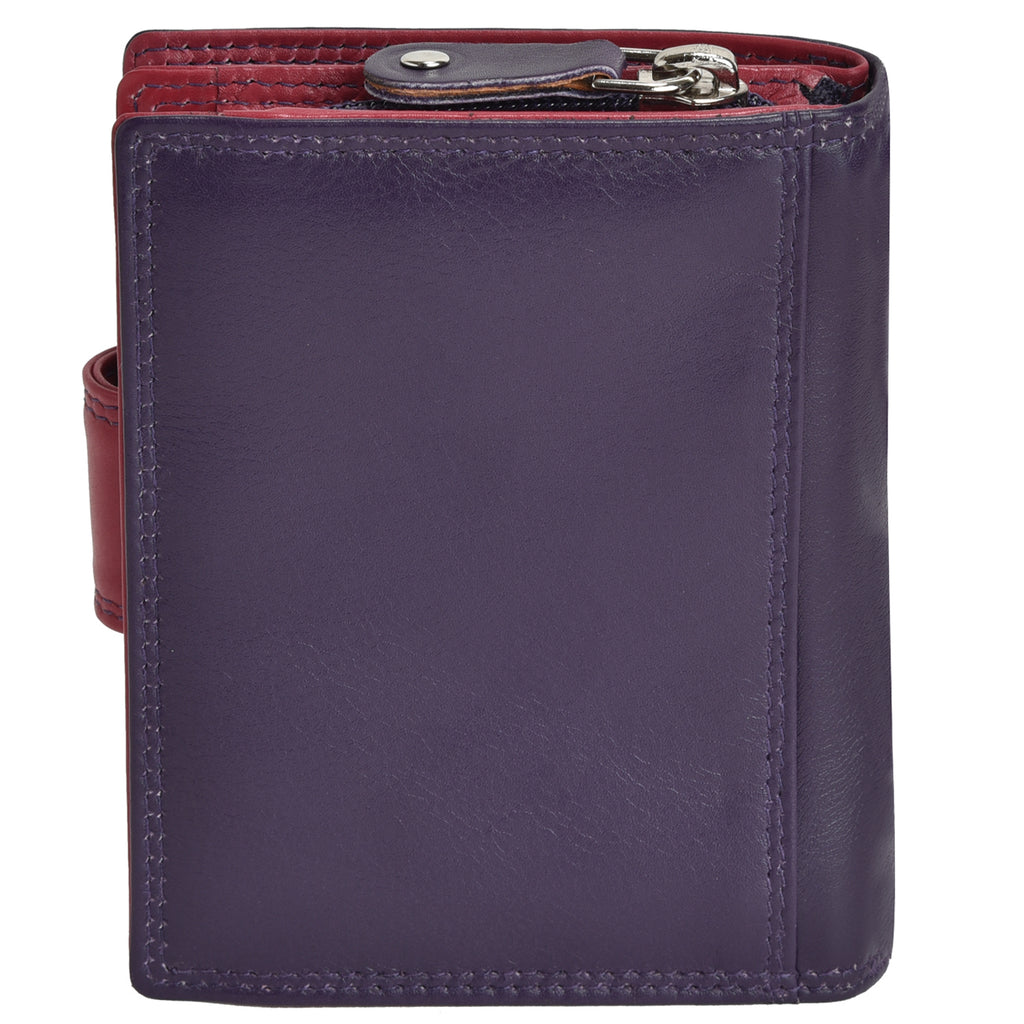 G&T-TP4 Full-grain Leather Medium Tab Purse with Change Section (RFID Protected)