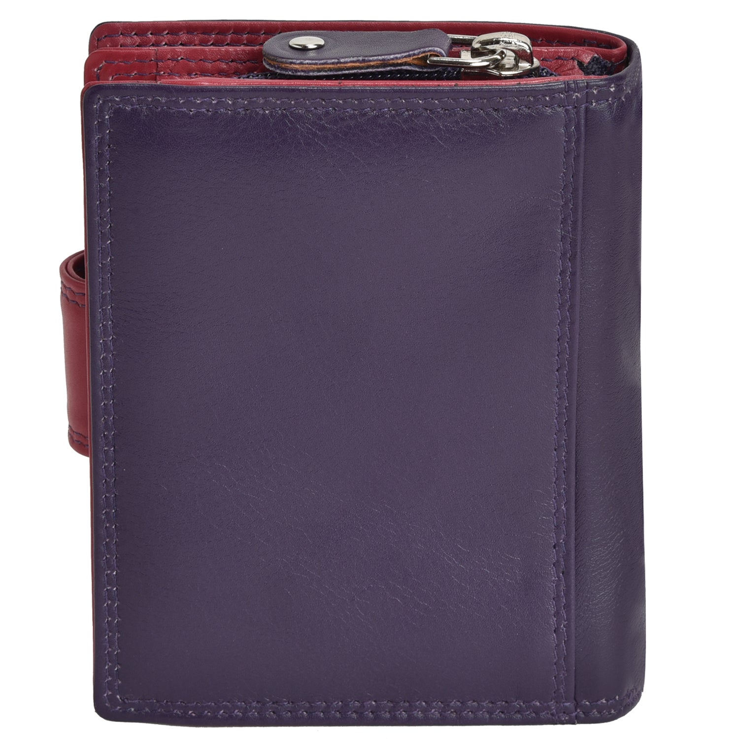 G&T-TP4 Full-grain Leather Medium Tab Purse with Change Section (RFID Protected)