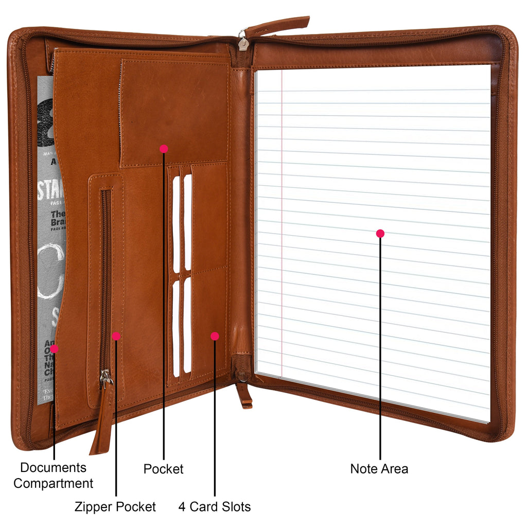 Zip-round Underarm Folio | G&T