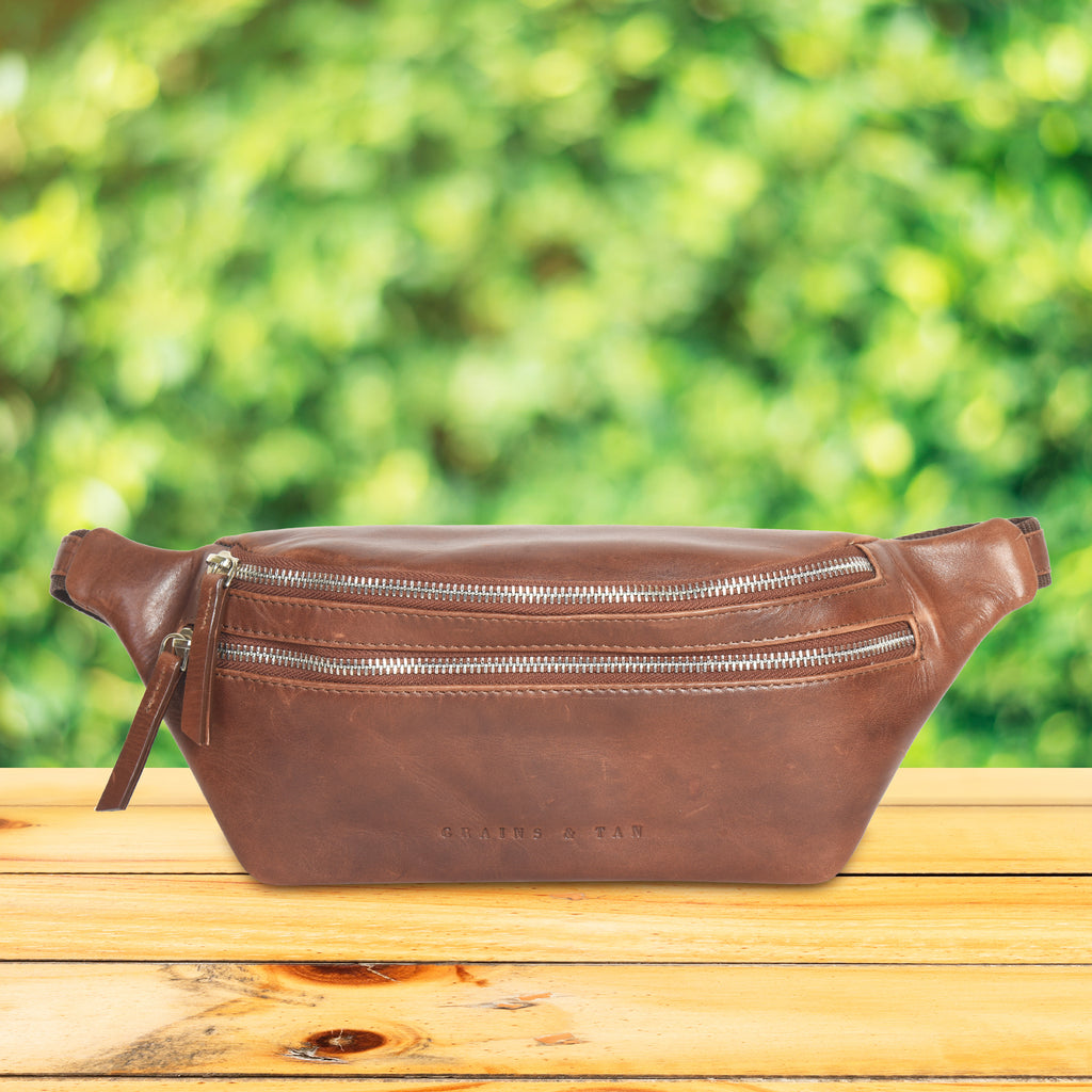 The Whitby Explorer Bum Bag | Grains & Tan