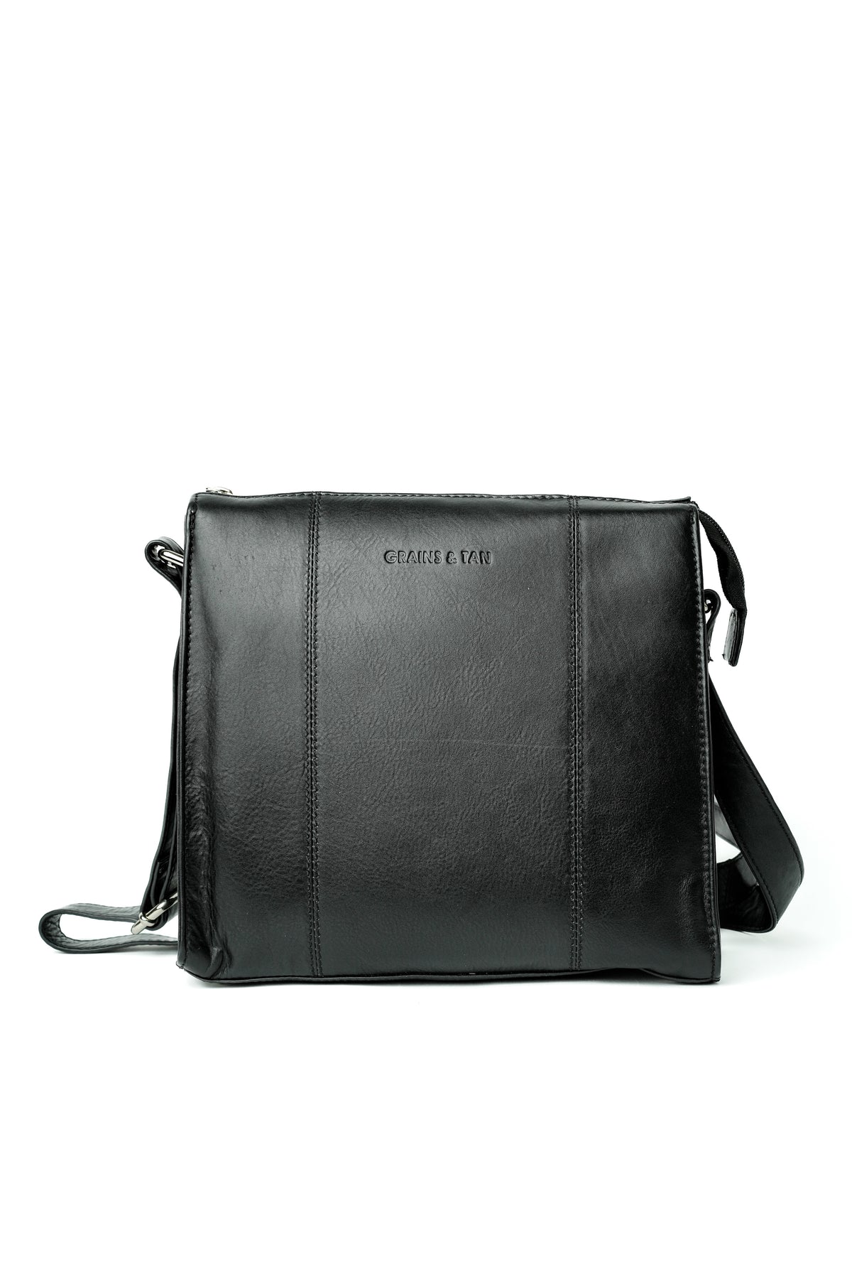 GT-H94 Grains & Tan Full-grain Leather Soft Ladies' Handbag, Crossbody Bag with Long Adjustable Strap