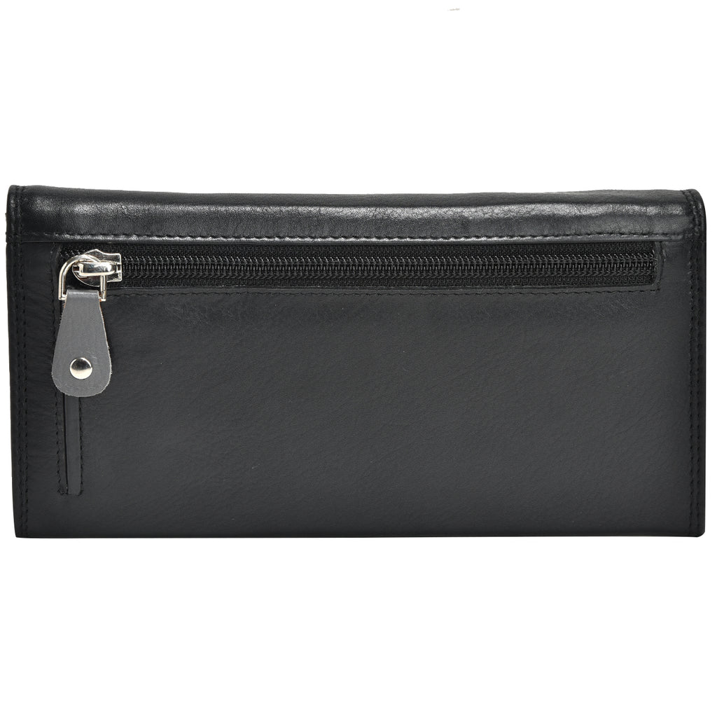 GT-TP5 G&T Full-grain Leather Large Ladies' Purse, Long Purse (RFID Protected)