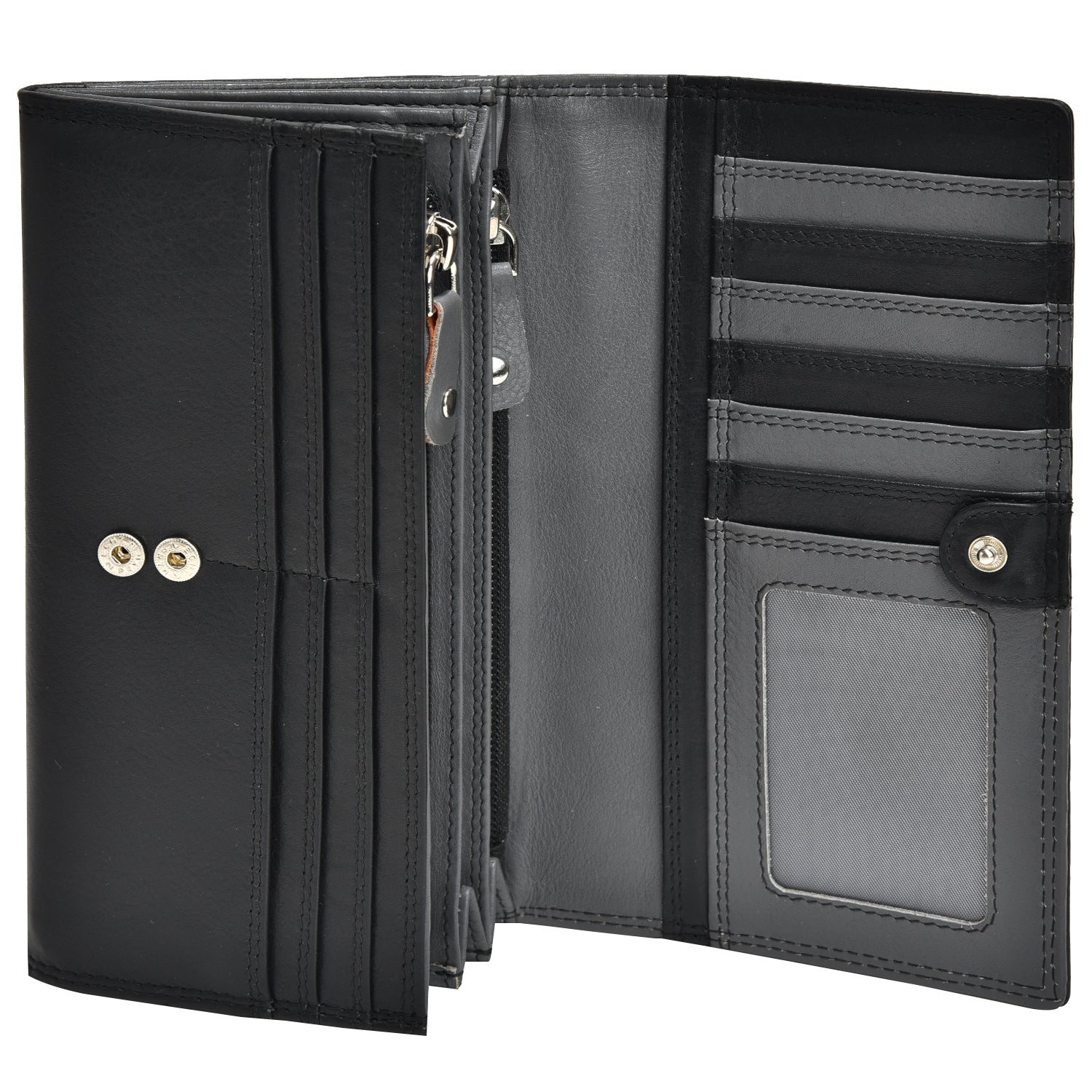 GT-TP5 G&T Full-grain Leather Large Ladies' Purse, Long Purse (RFID Protected)