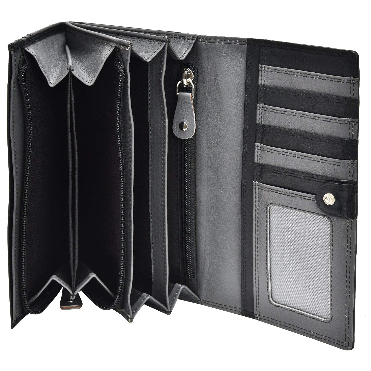 GT-TP5 G&T Full-grain Leather Large Ladies' Purse, Long Purse (RFID Protected)