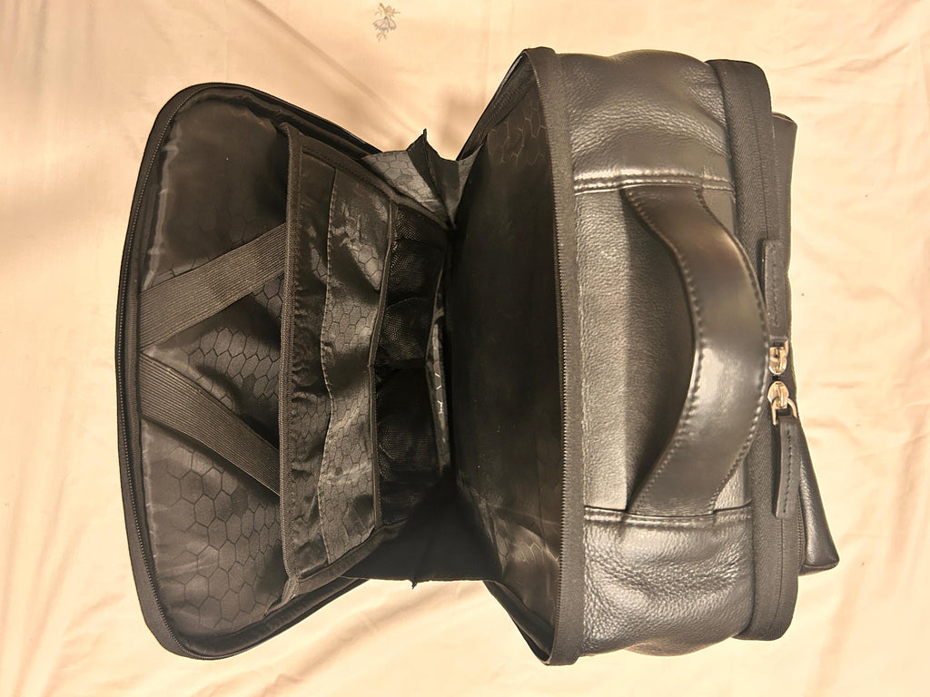 Grains & Tan Full-grain Leather Backpack – Fits 17” Laptop | Travel & Work Companion