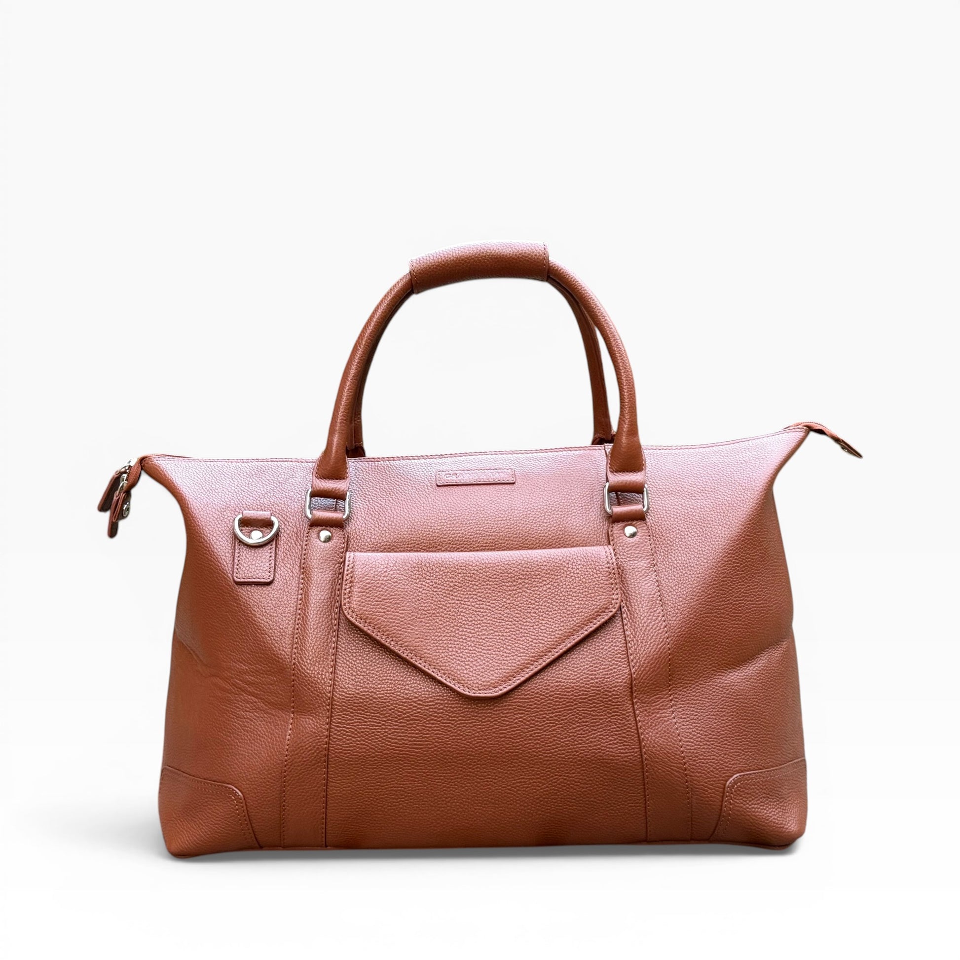 The Windermere Leather Weekender Bag – Premium Full Grain Leather Holdall | Travel Duffel Bag