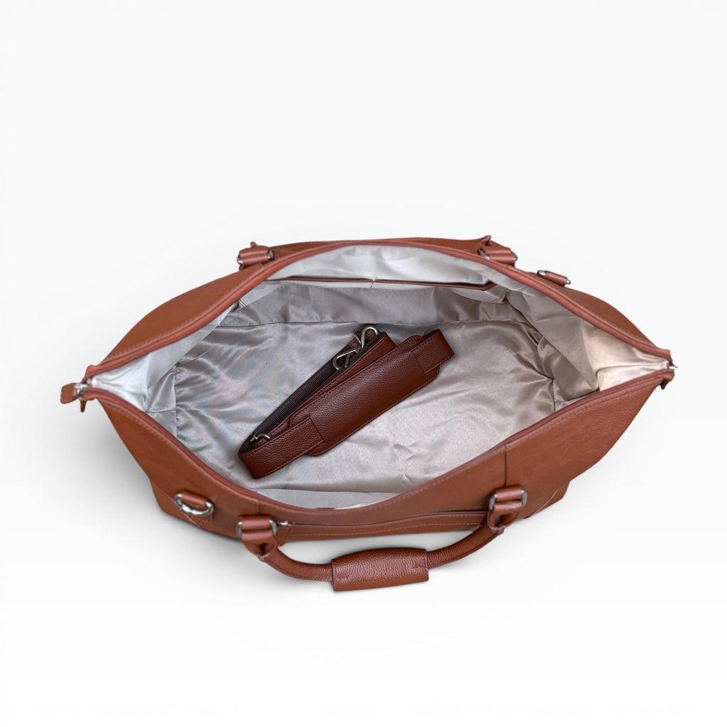 The Windermere Leather Weekender Bag – Premium Full Grain Leather Holdall | Travel Duffel Bag