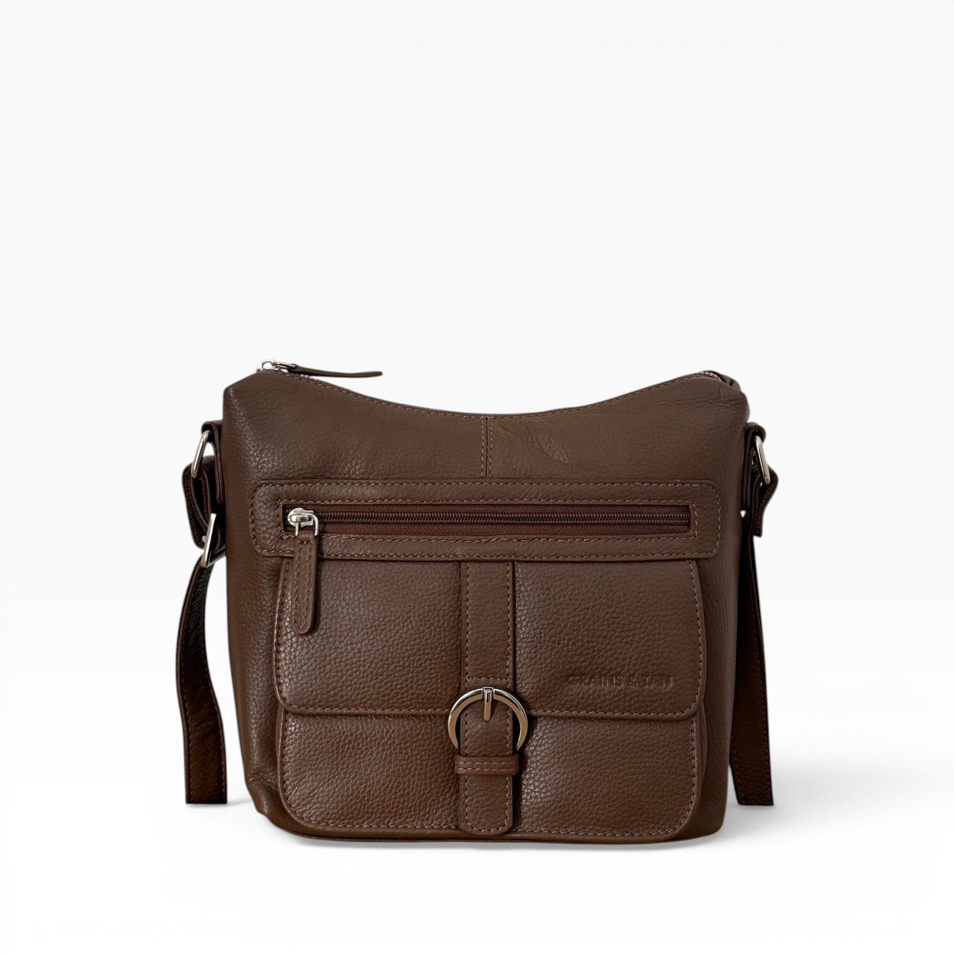 The Arundel Leather Crossbody Bag – Premium Full Grain Leather Messenger Shoulder Bag for Women