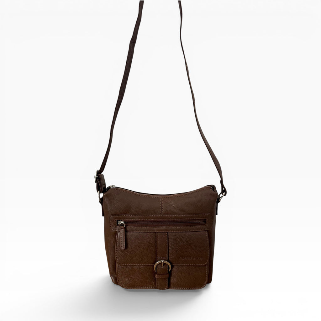 The Arundel Leather Crossbody Bag – Premium Full Grain Leather Messenger Shoulder Bag for Women