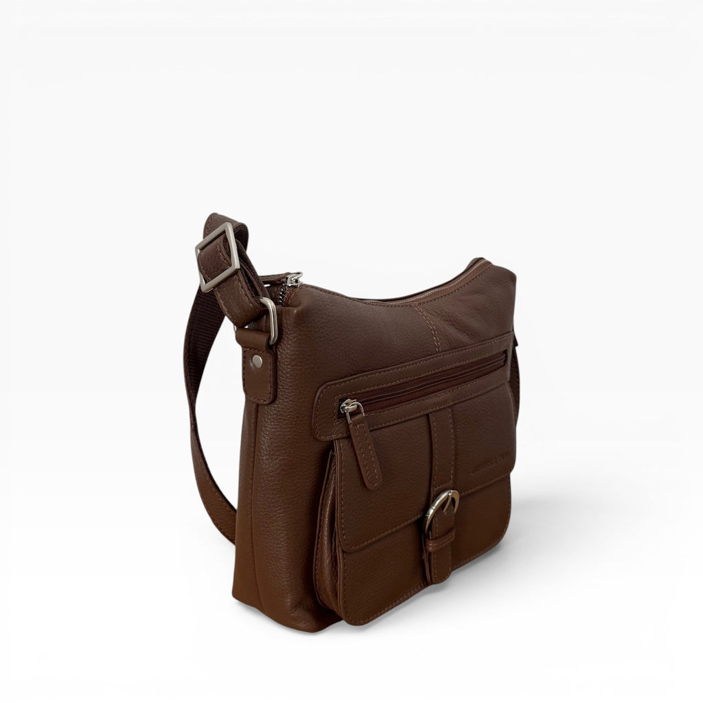 The Arundel Leather Crossbody Bag – Premium Full Grain Leather Messenger Shoulder Bag for Women
