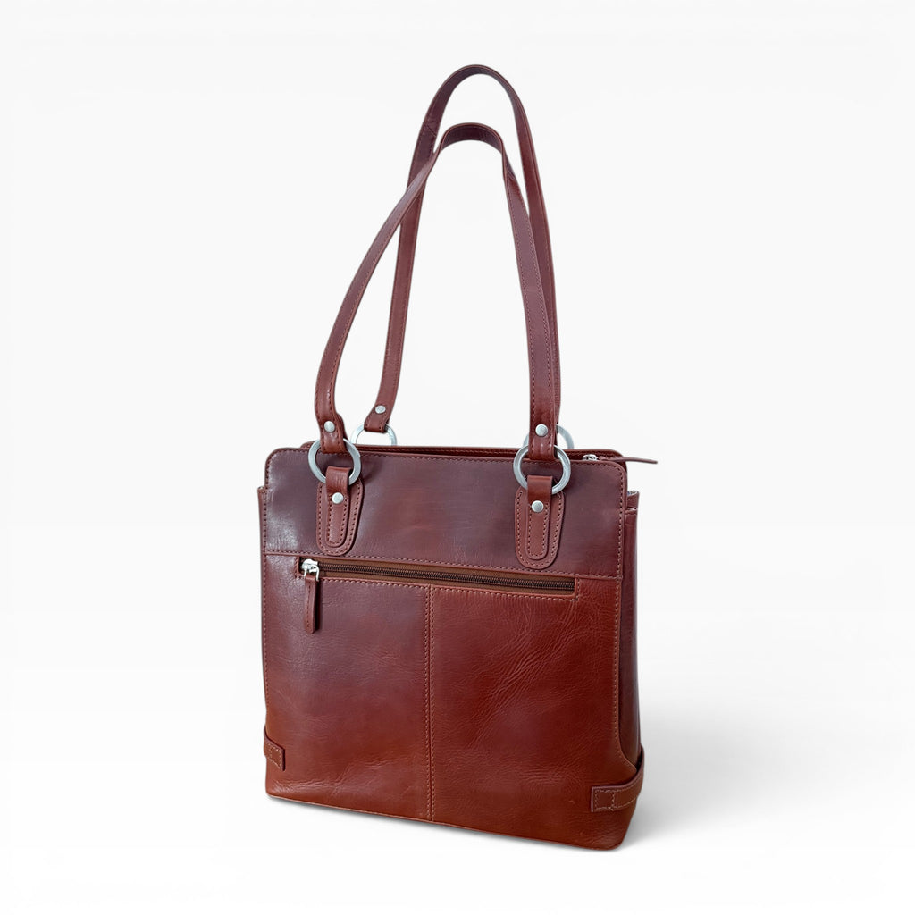 GT-KH12 The Oxford Leather Tote, Shopper – Brown
