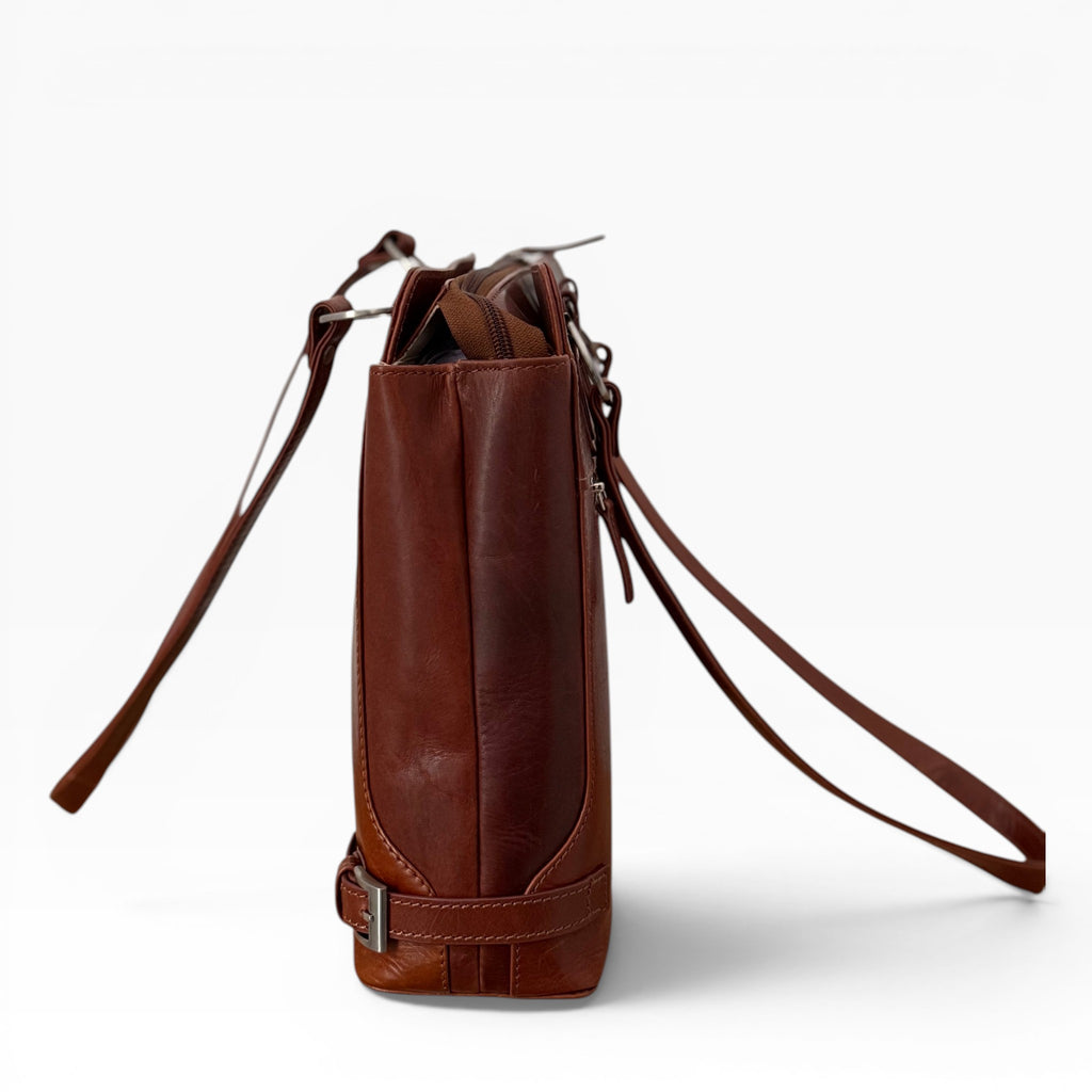 GT-KH12 The Oxford Leather Tote, Shopper – Brown