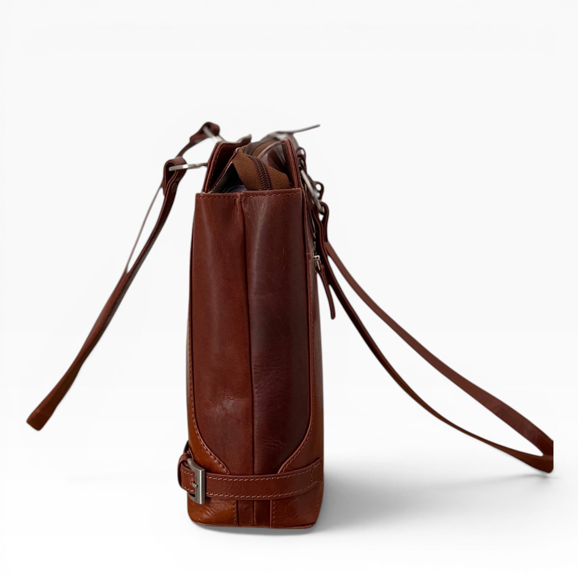GT-KH12 The Oxford Leather Tote, Shopper – Brown