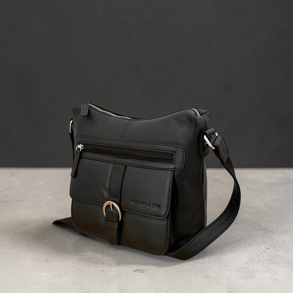 The Arundel Leather Crossbody Bag – Premium Full Grain Leather Messenger Shoulder Bag for Women