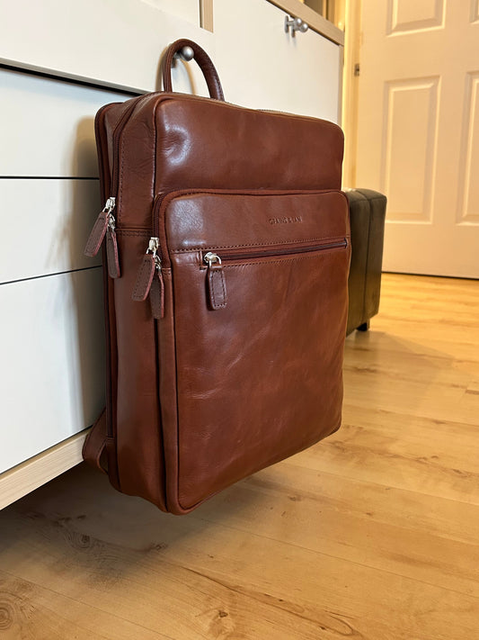Leather Large Backpack | G&T