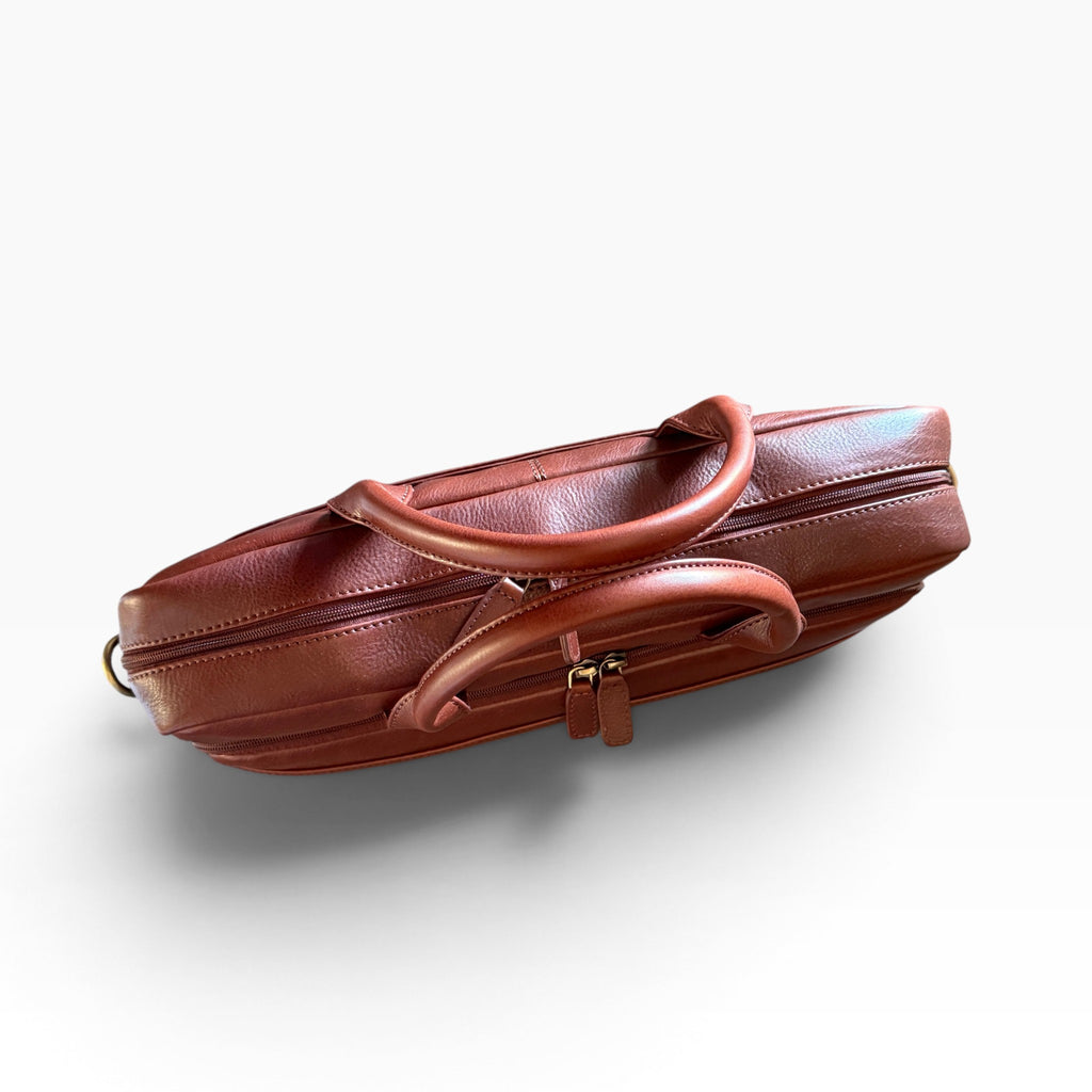 Ashford Full Grain Leather Briefcase, Laptop Messenger Bag – British Design Briefcase (Fits 17” Laptop) - SPECIAL EDITION