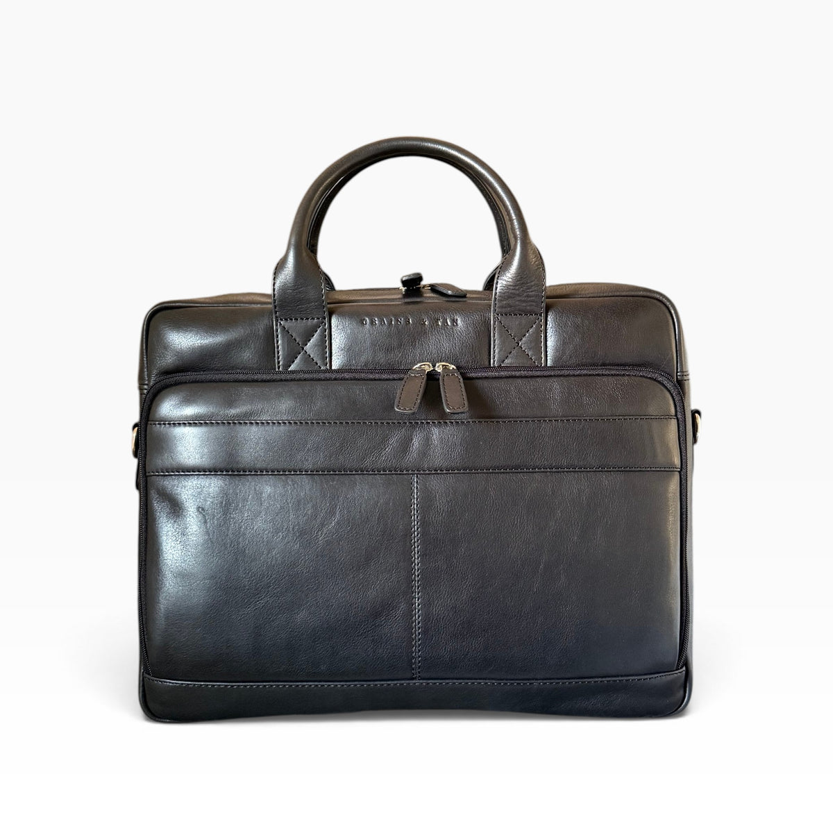 Ashford Full Grain Leather Briefcase, Laptop Messenger Bag – British Design Briefcase (Fits 17” Laptop) - SPECIAL EDITION
