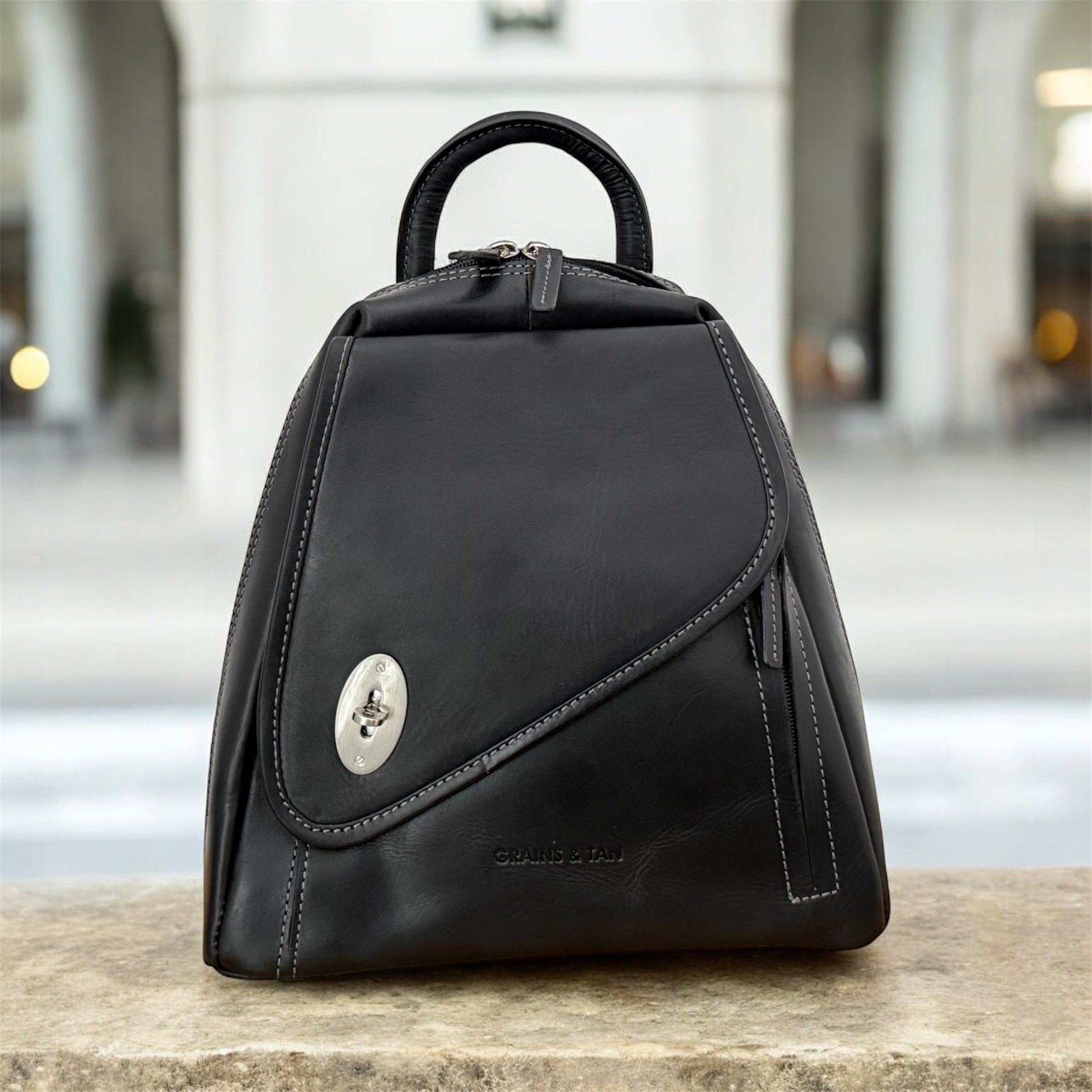 The Canterbury Mini Backpack | Grains & Tan