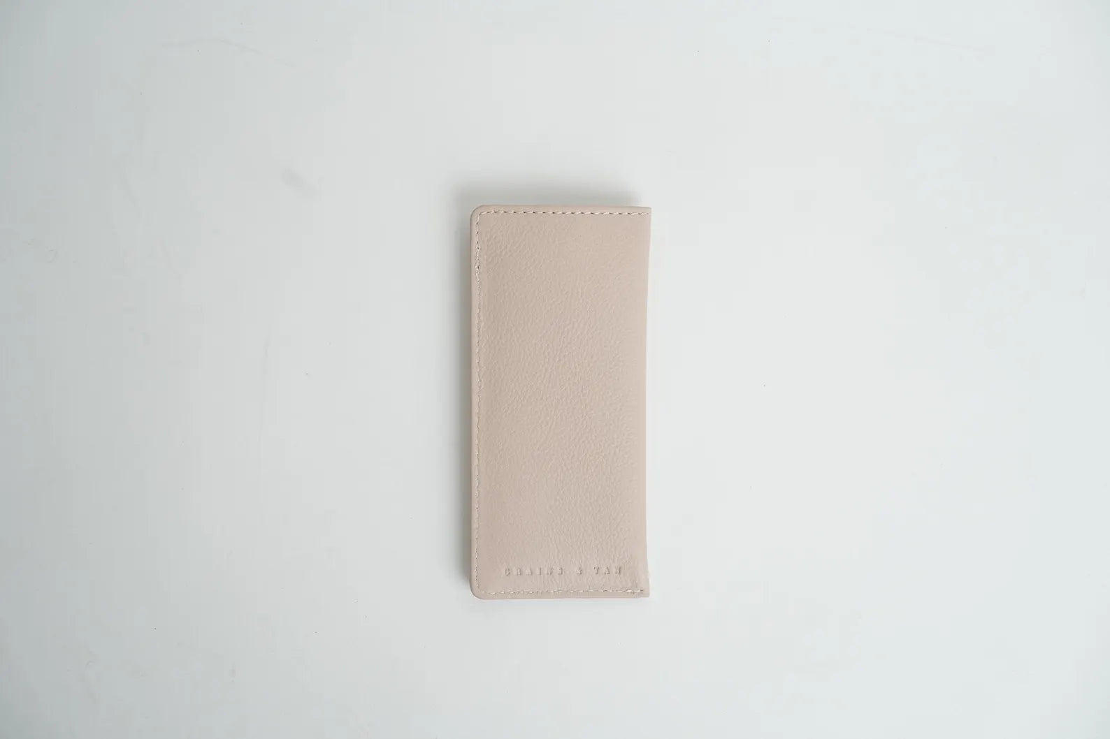 Grains & Tan Full-grain Leather Soft Glasses Case, Spectacle Case with a Pen Slot