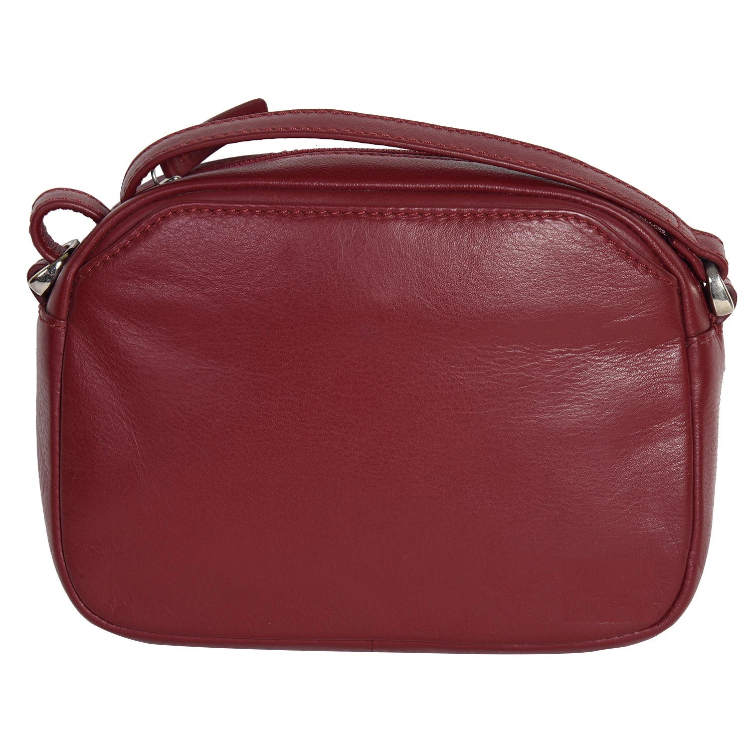 GT-H92B Full-Grain Leather Small Crossbody Bag with Adjustable Strap